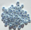 100 3x7mm Rough Cut Blue Lined Lustre Spacers